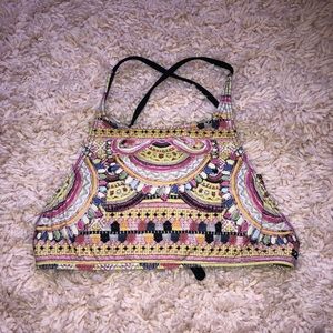 High neck bikini top